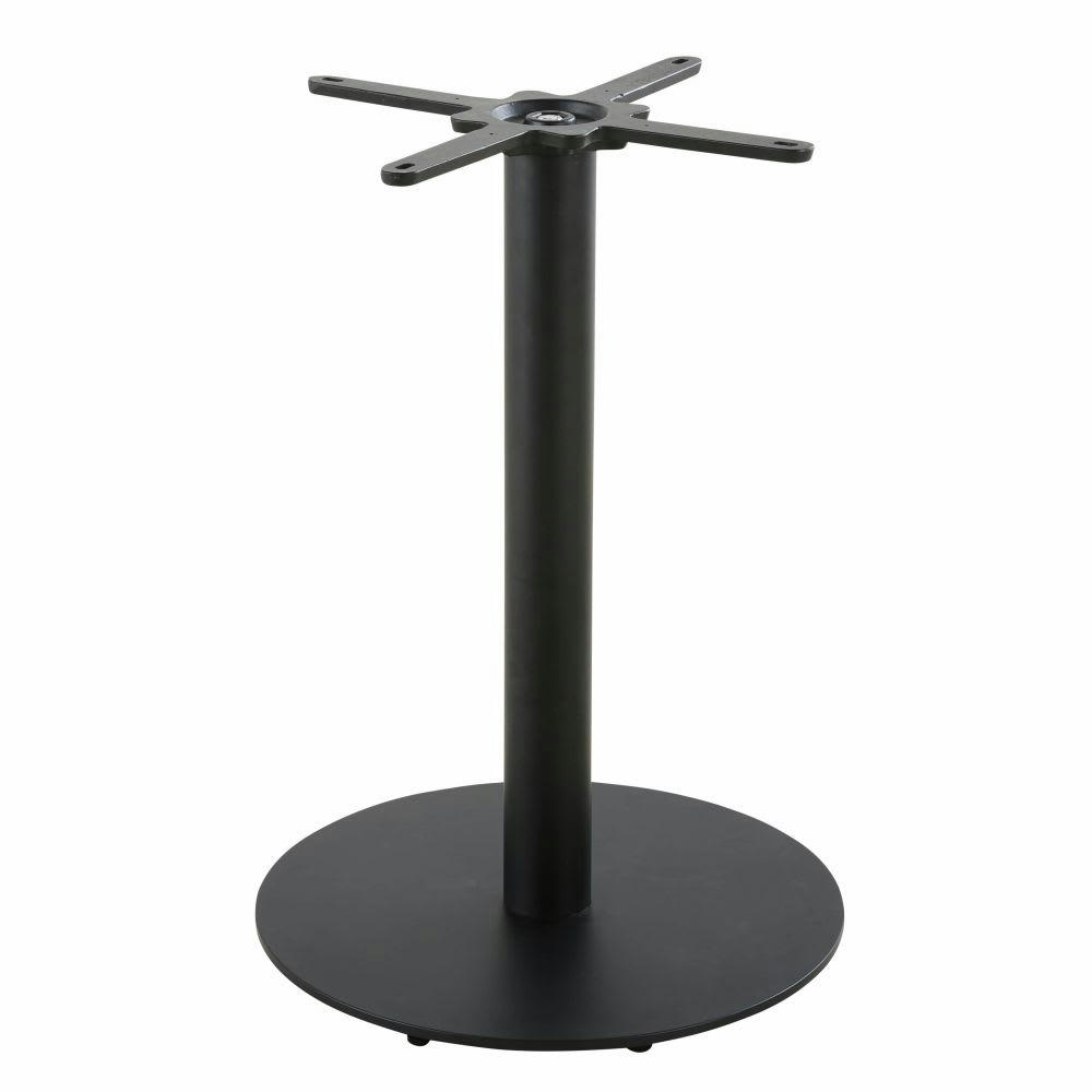 Element Business - Pied de table professionnel rond en métal noir H73