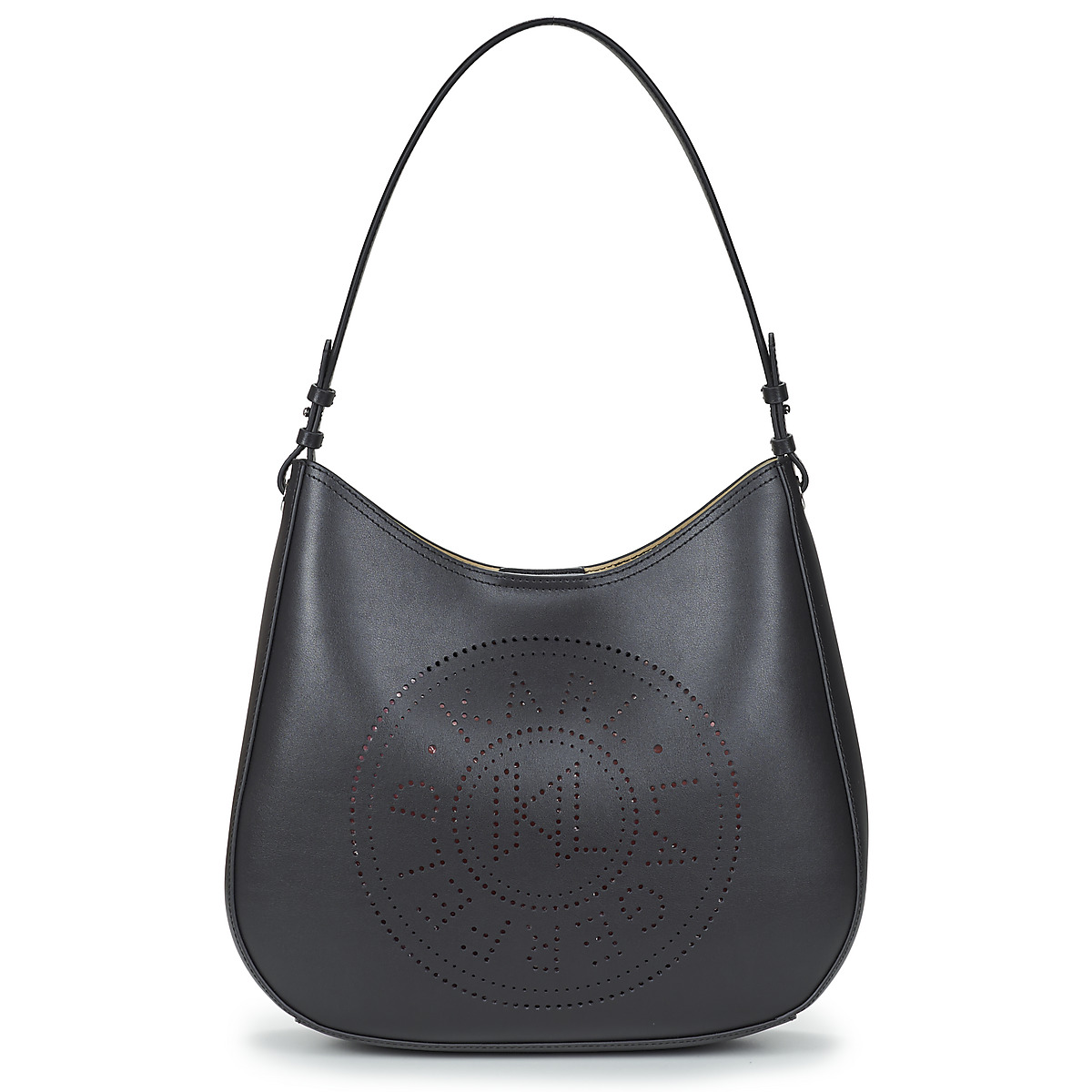 Karl Lagerfeld - K/CIRCLE HOBO BAG PERFORATED - Black
