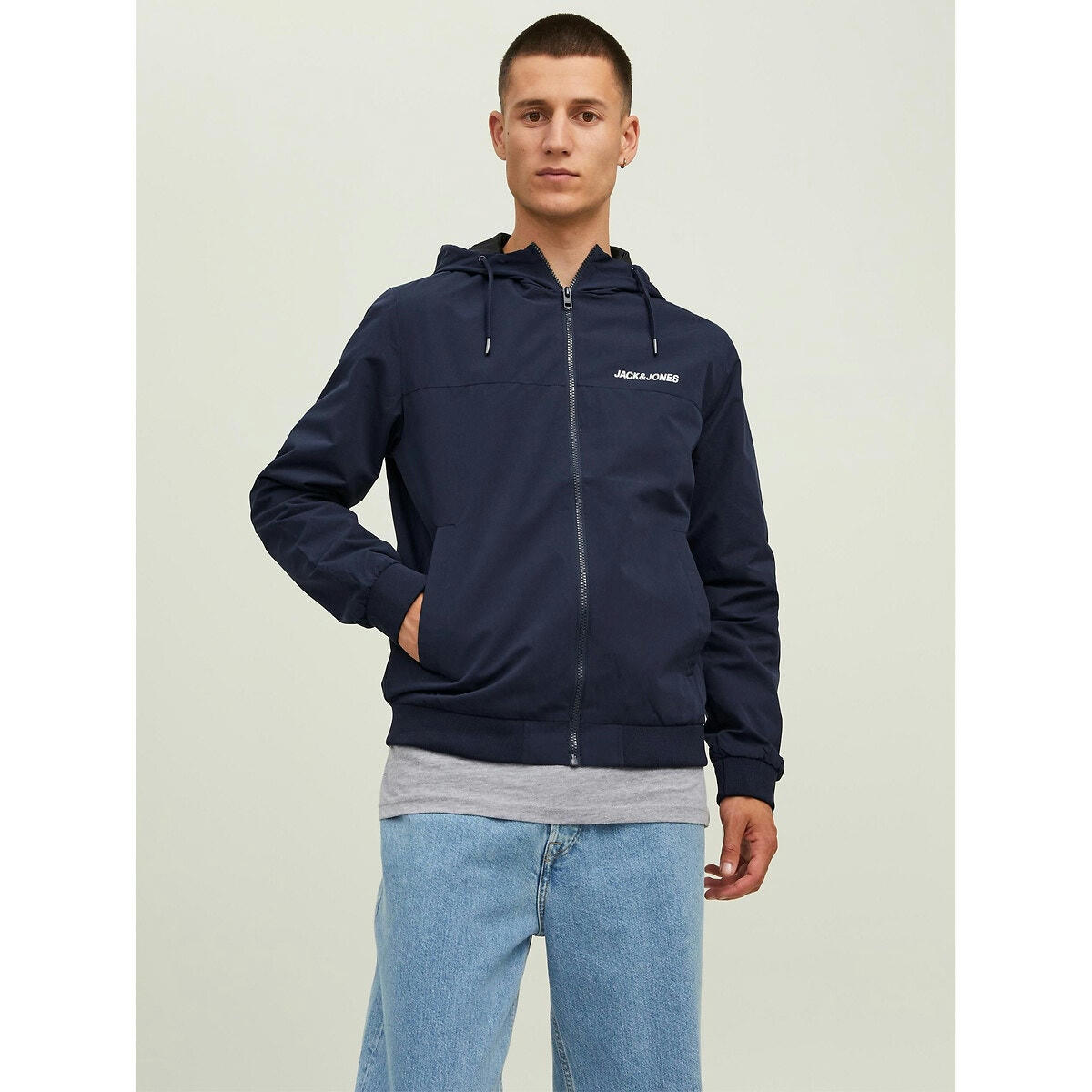Blouson zippé à capuche Rush Blocking