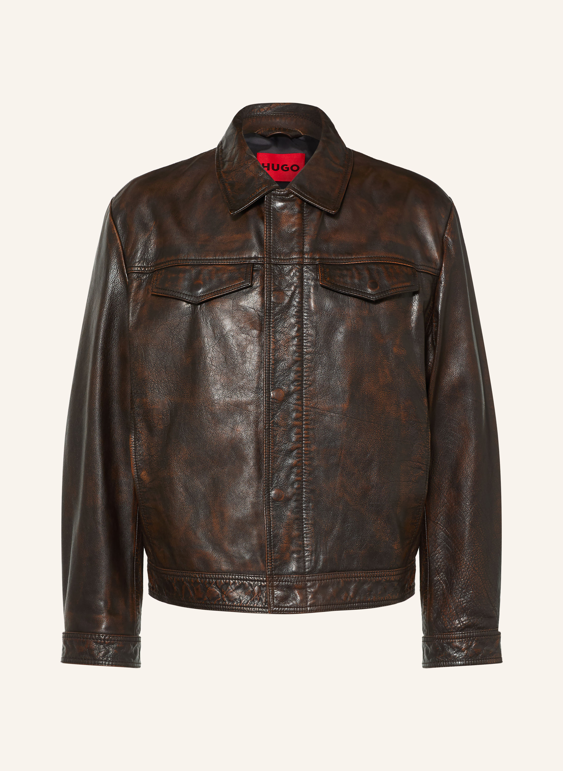 HUGO Lederjacke LERANO
