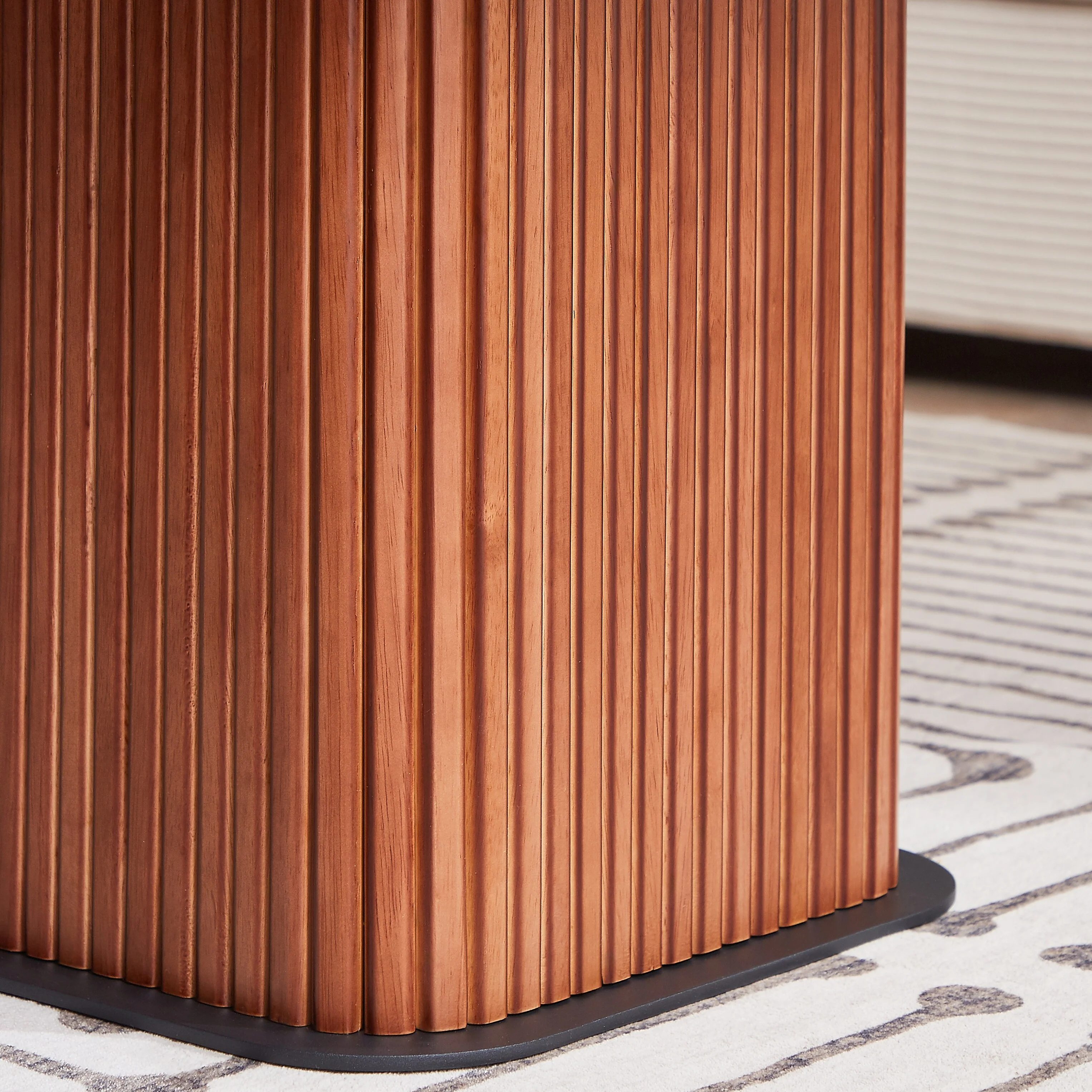 Coffee Table Wood Surface And Metel Feet