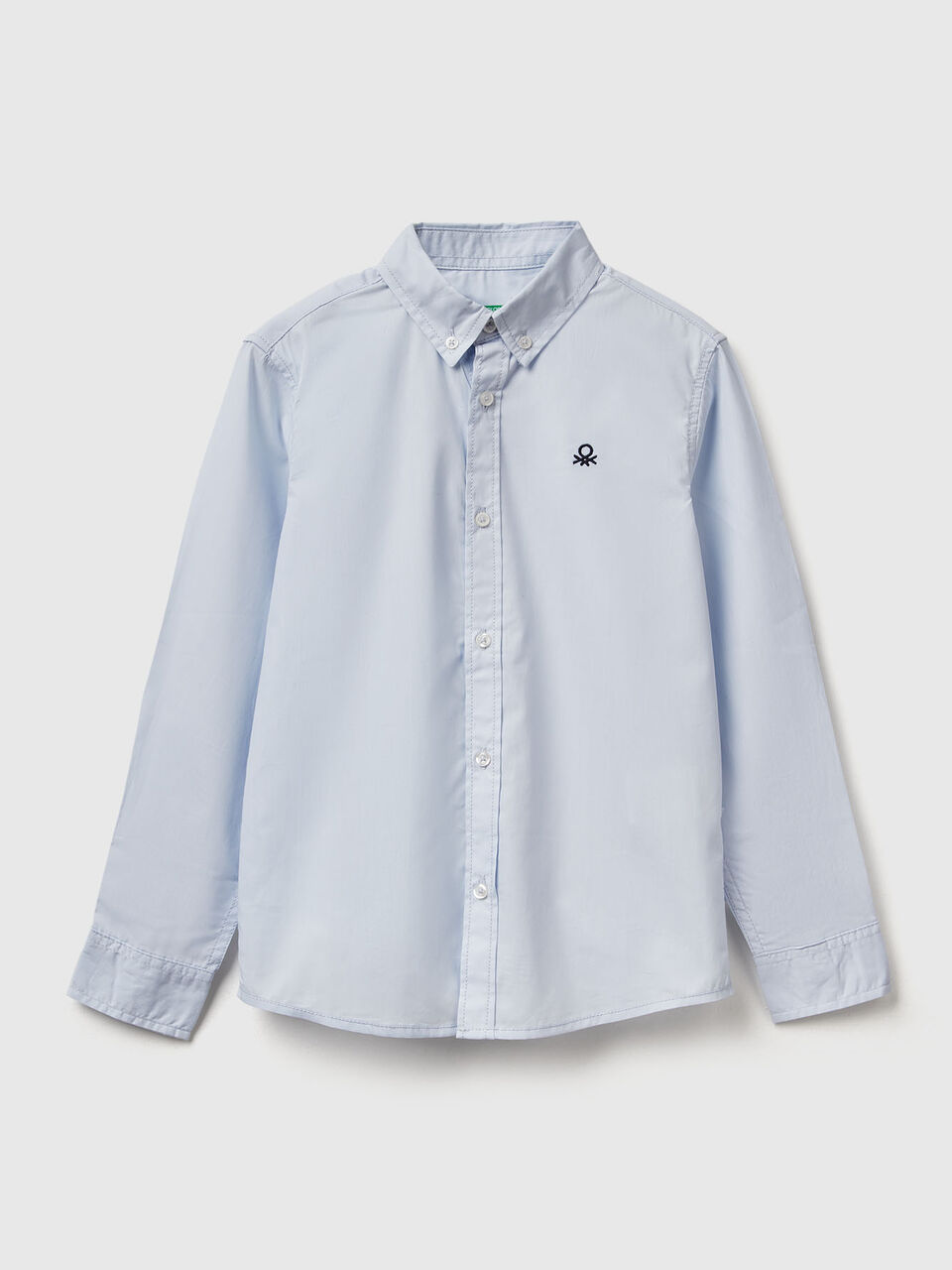 Sky blue button-down shirt