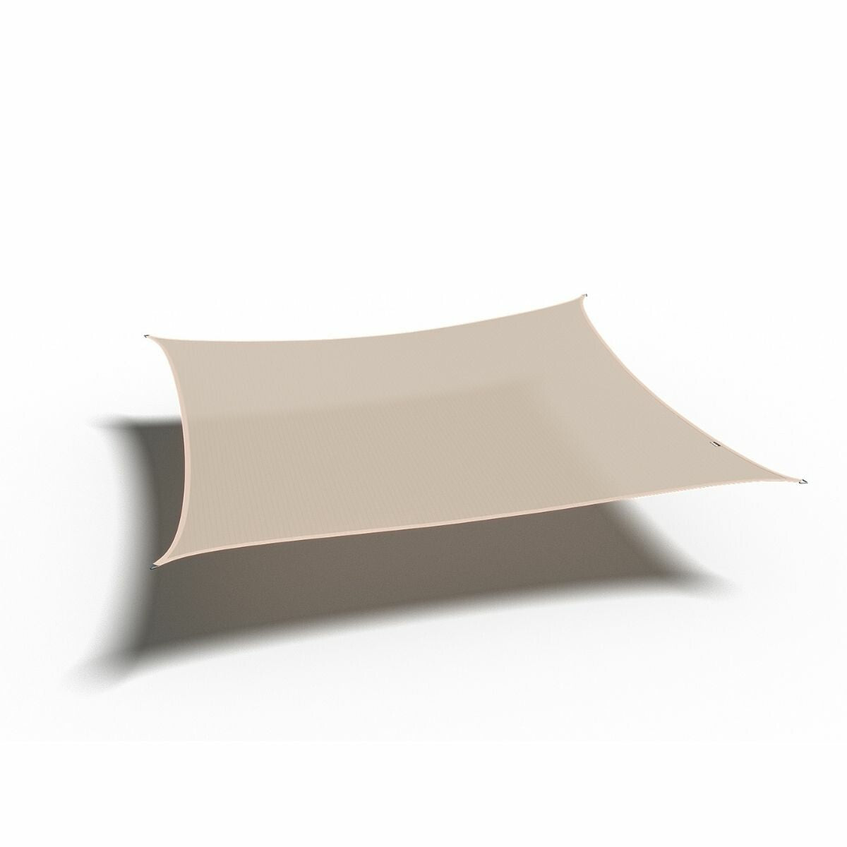 Platinum schaduwdoek Coolfit vierkant gebroken wit 3.6x3.6x3.6x3.6m