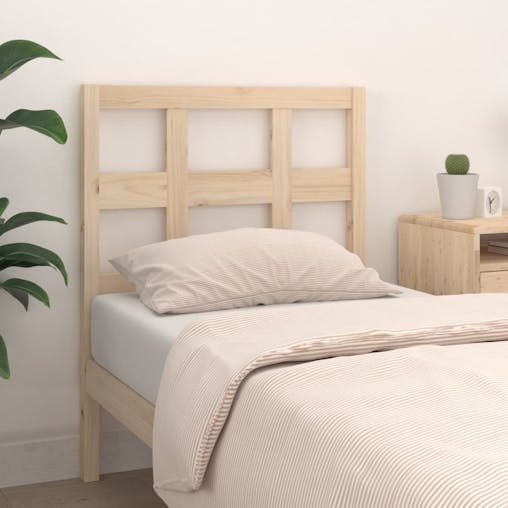 NNEVL Bed Headboard 95.5x4x100 cm Solid Wood Pine