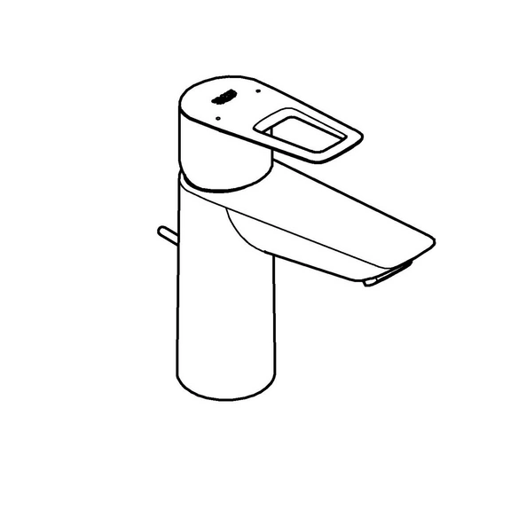 Einhand-Wannenbatterie »Start Loop«, chrom