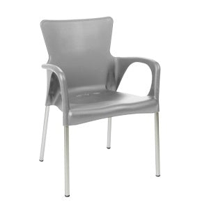 Lesli Living bistrostoel Bella - grijs - 52x55x85cm
