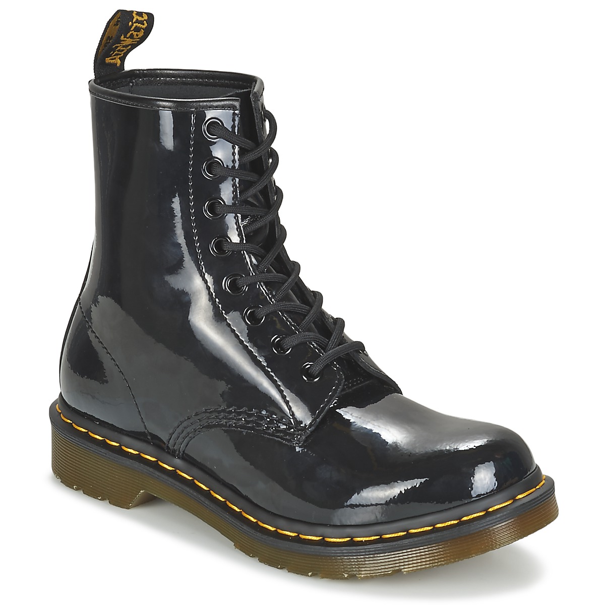 Dr. Martens - 1460 W BLACK PATENT LAMPER - Black