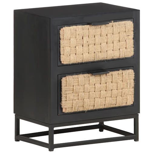 NNEVL Bedside Cabinet 40x30x50 cm Solid Mango Wood
