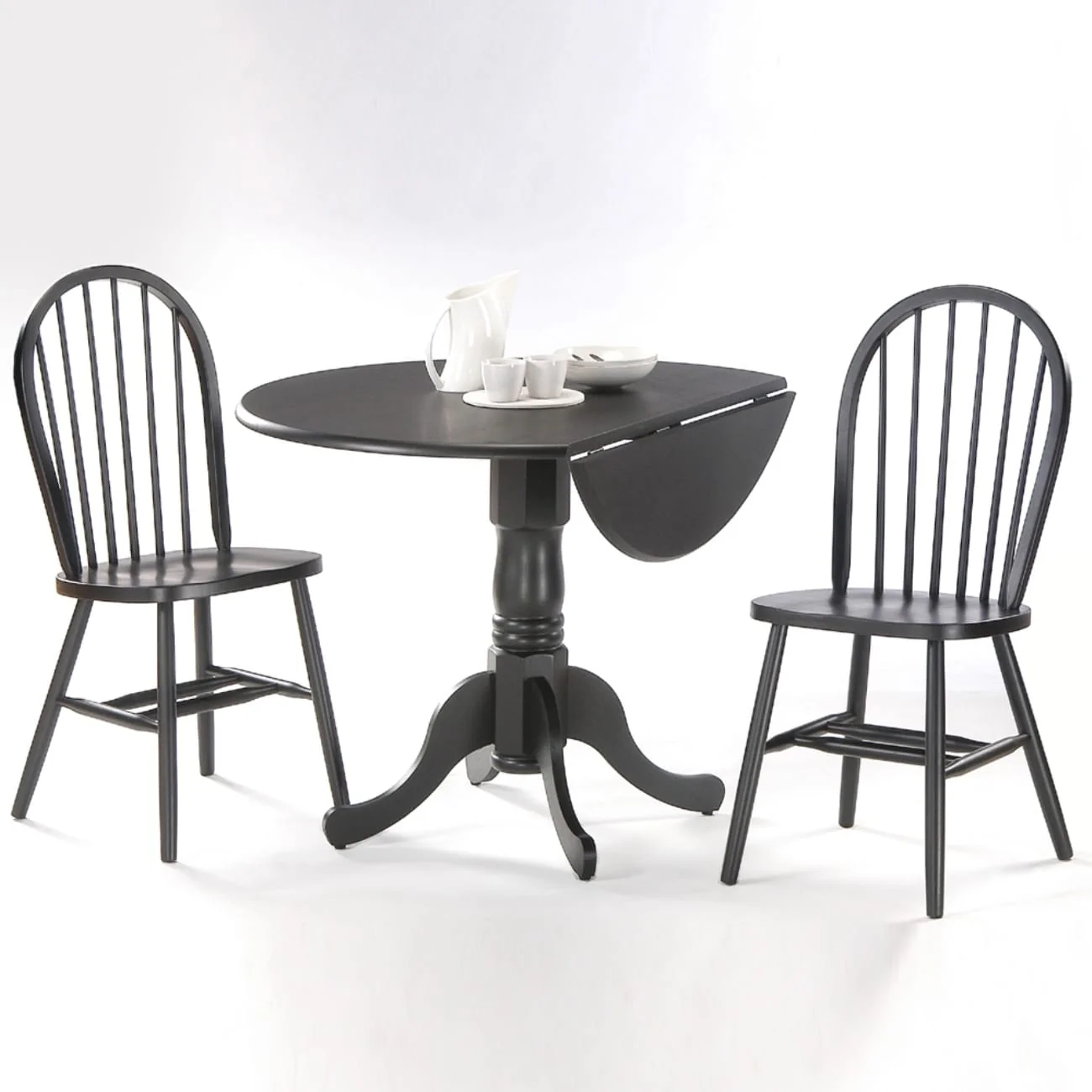 International Concepts 42 Drop Leaf Table with 2 Chairs