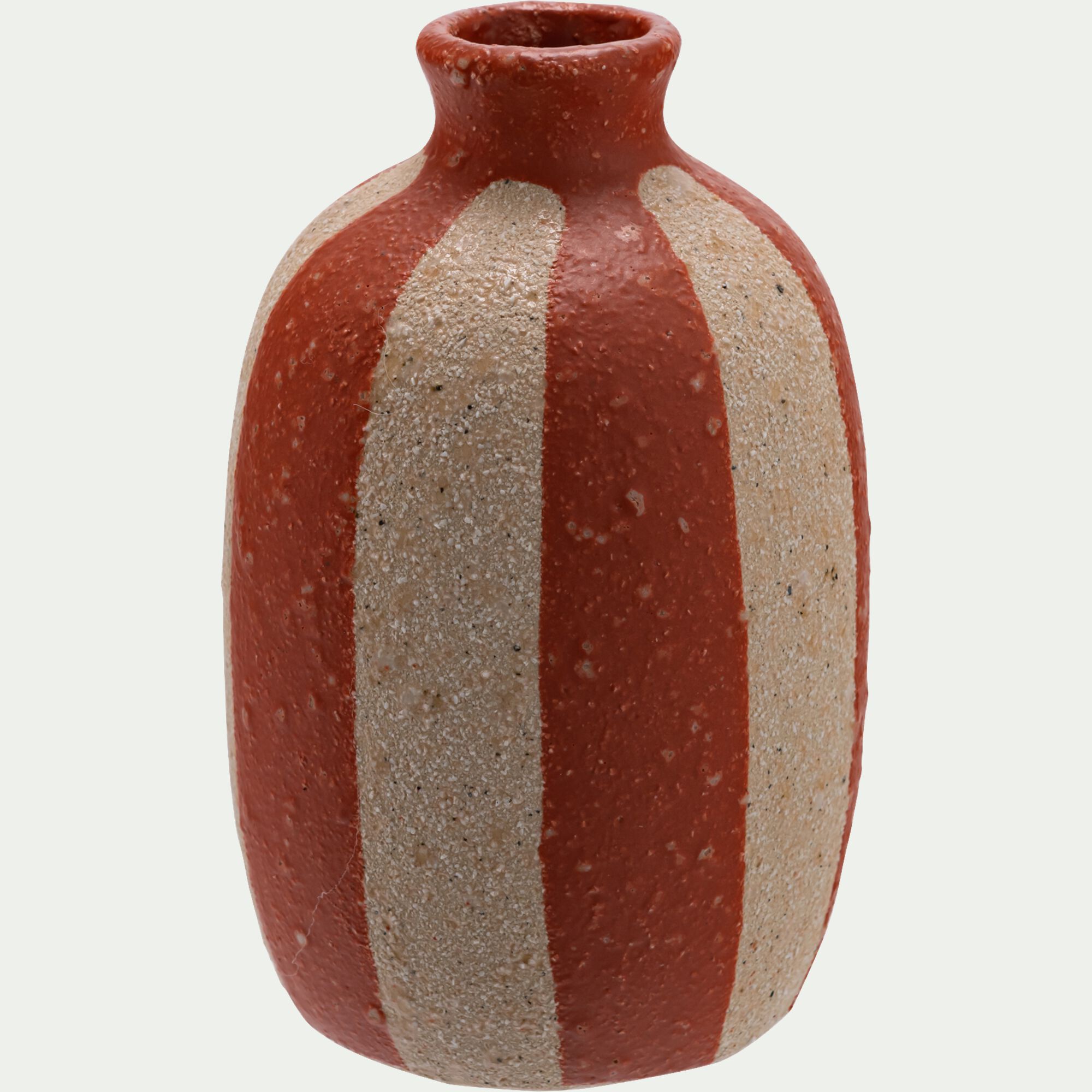 EDERN - Vase classique en grès H14,5cm - orange