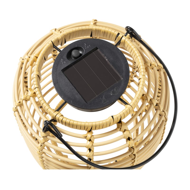 Solar lantaarn - bruin - &Oslash;15x15 cm