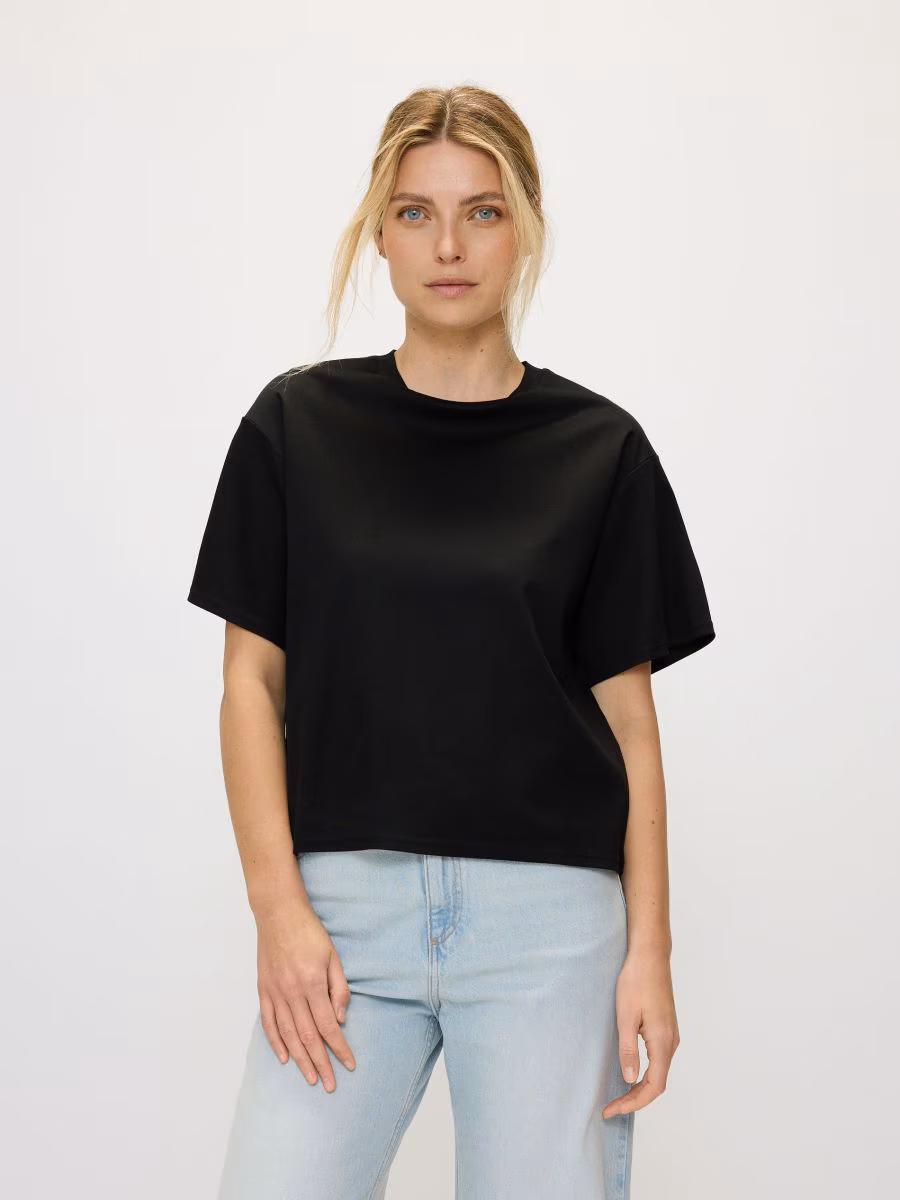 Oversized Mercerised Cotton Blend T-Shirt