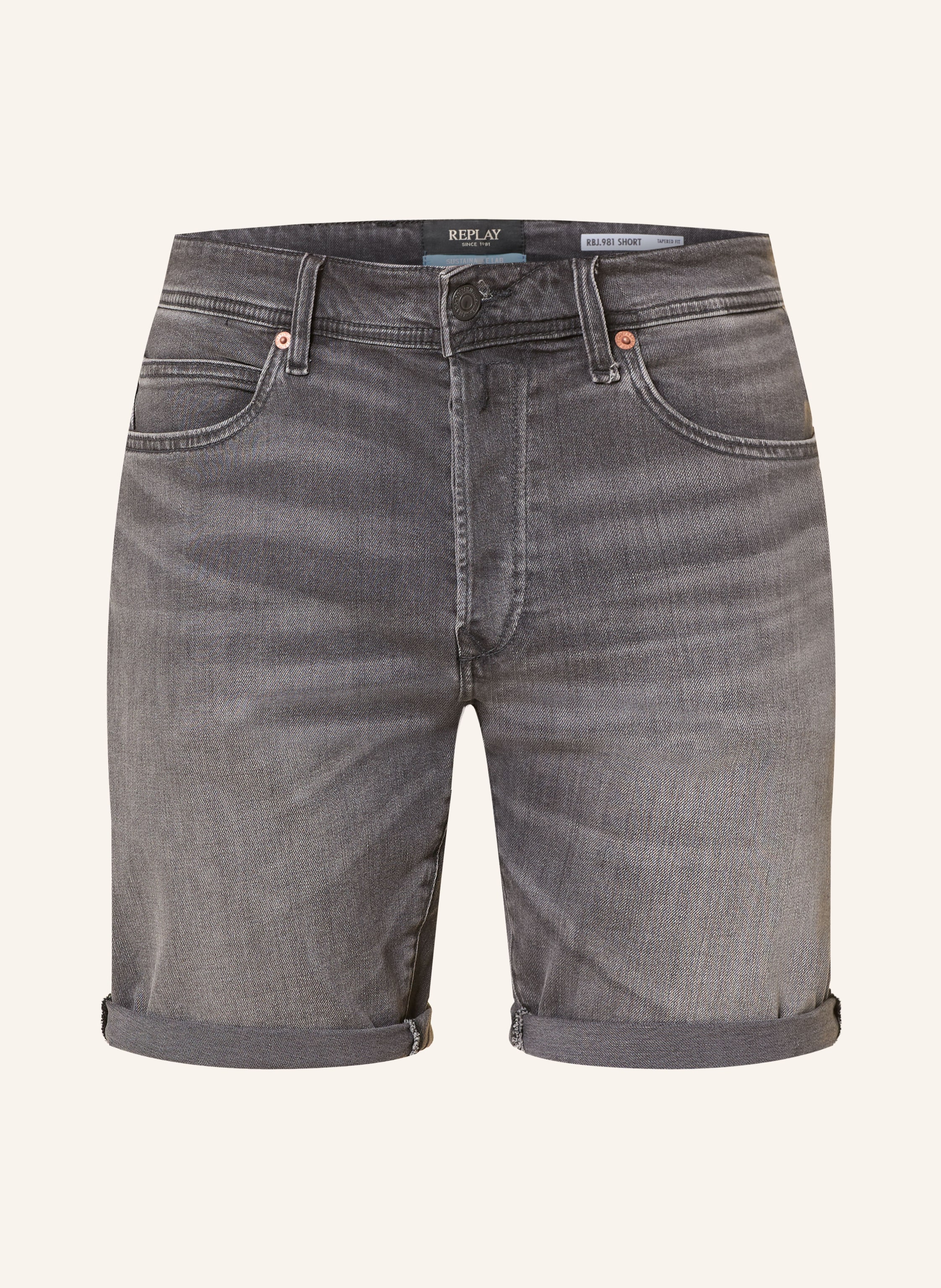 REPLAY Jeansshorts Tapered Fit
