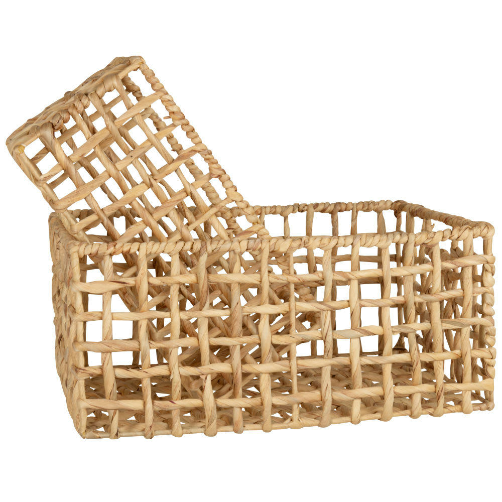 - Paniers de rangement en jacinthe d'eau (x2)