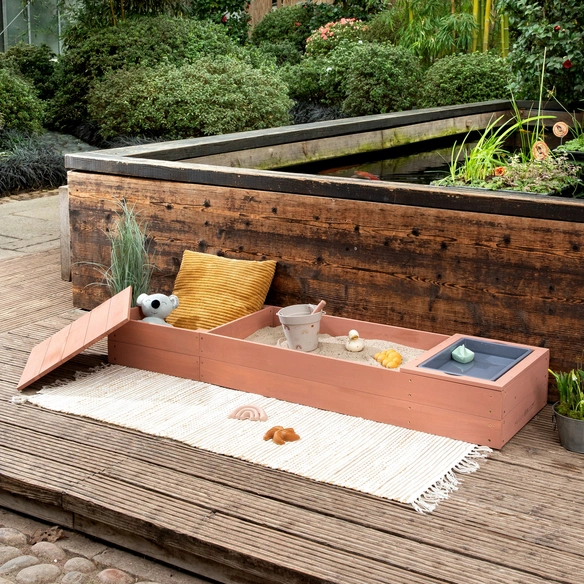 Sandkasten »Space Saver«, BxHxL: 45 x 20 x 150 cm, Massivholz, ab 3 Jahren