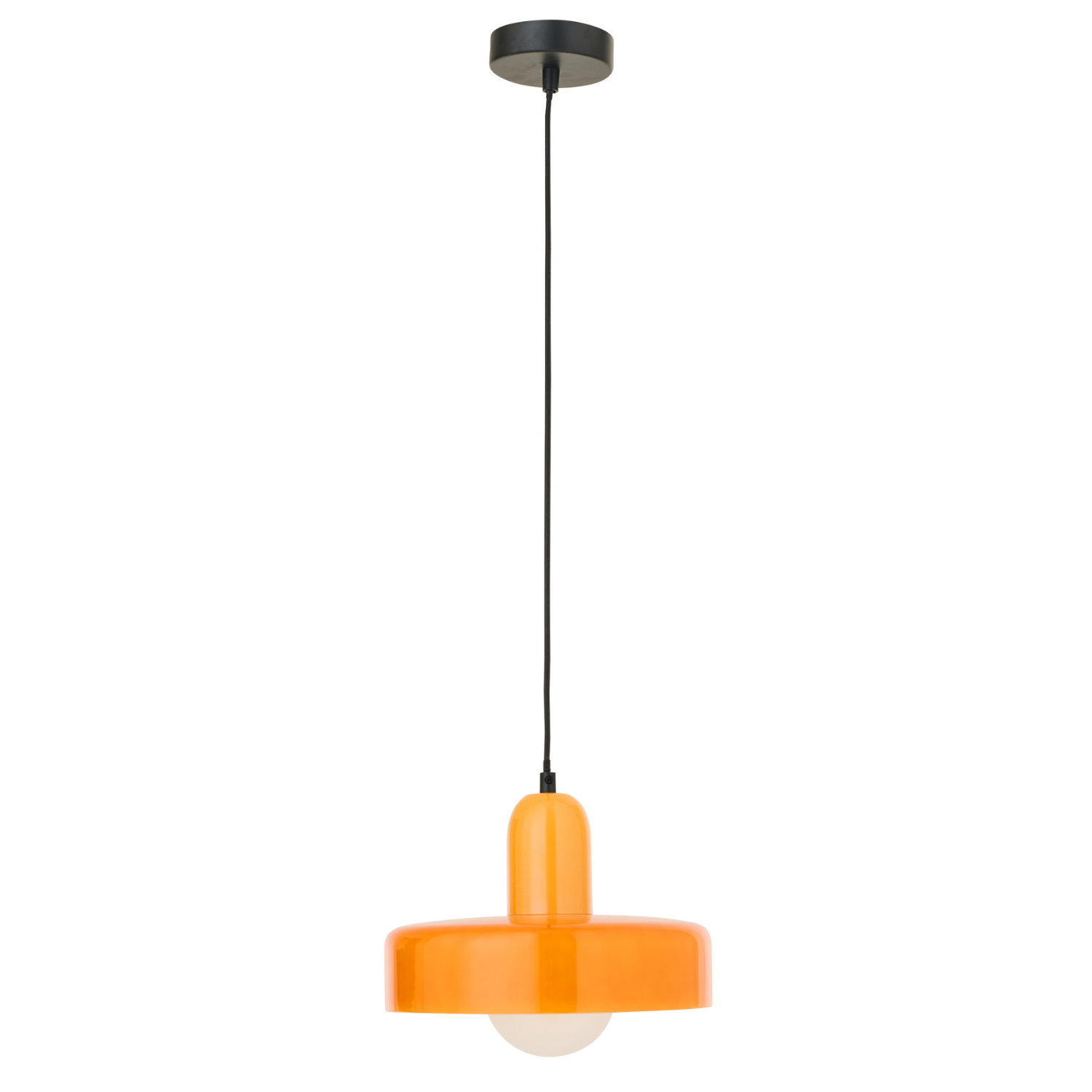 J-Line hanglamp Retro - glas - oranje