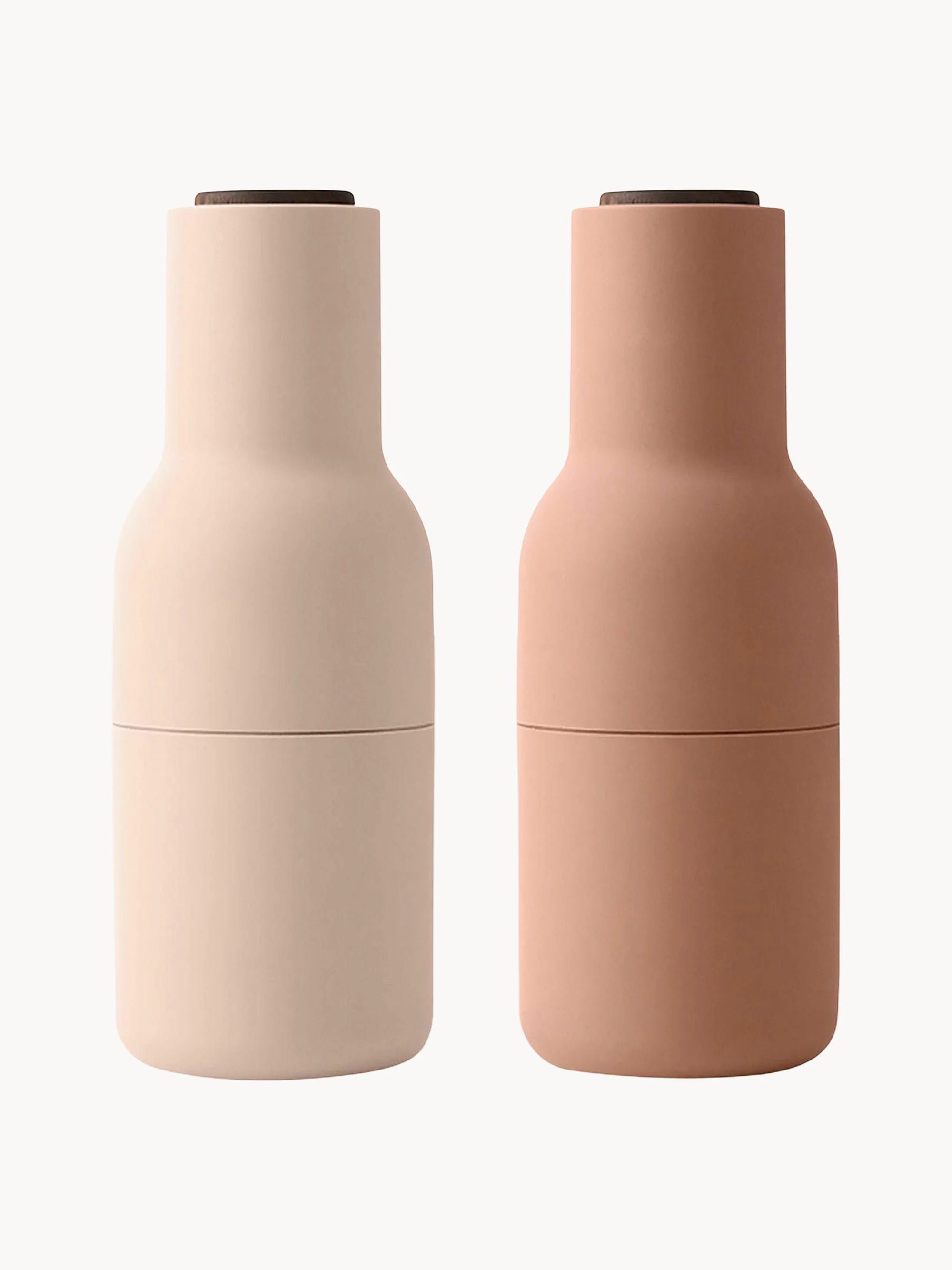 Salz- & Pfeffermühlen Bottle Grinder mit Walnussholz-Deckeln, 2er-Set