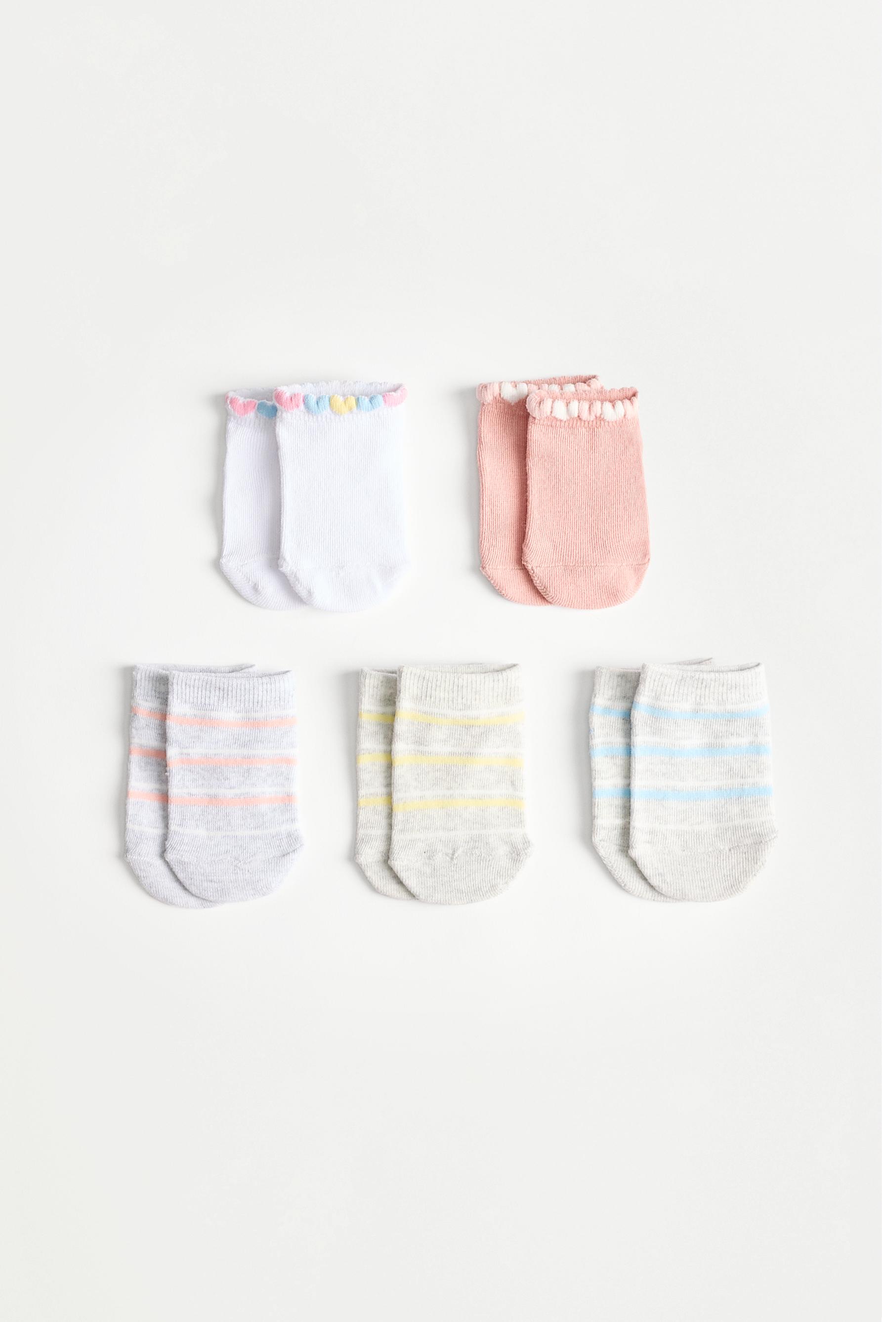 Calcetines tobilleros  corazones 3D (Pack 5)