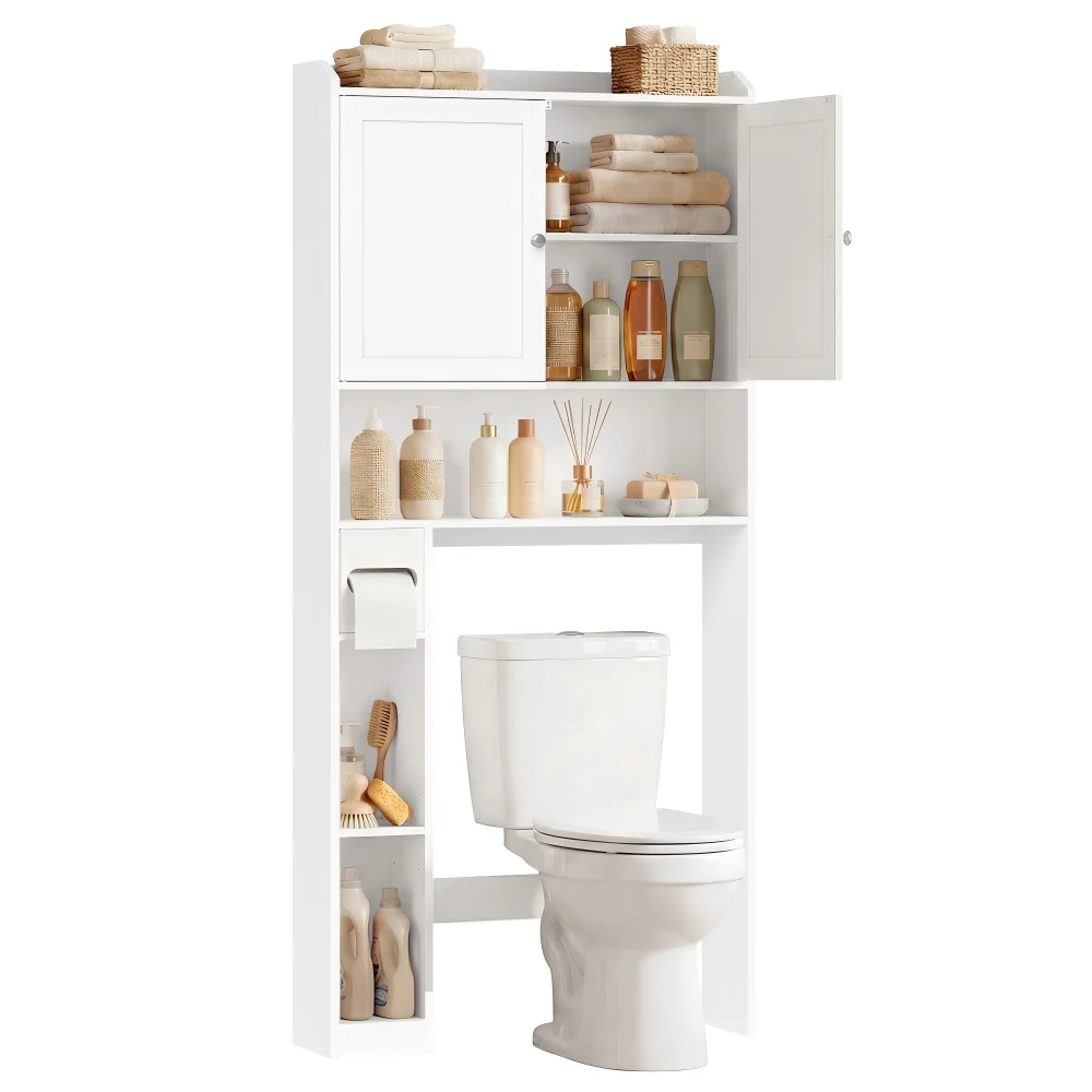 Meuble WC étagères ajustables