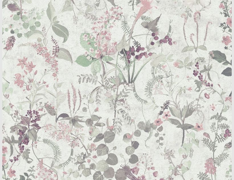 Vliestapete Blume Multi