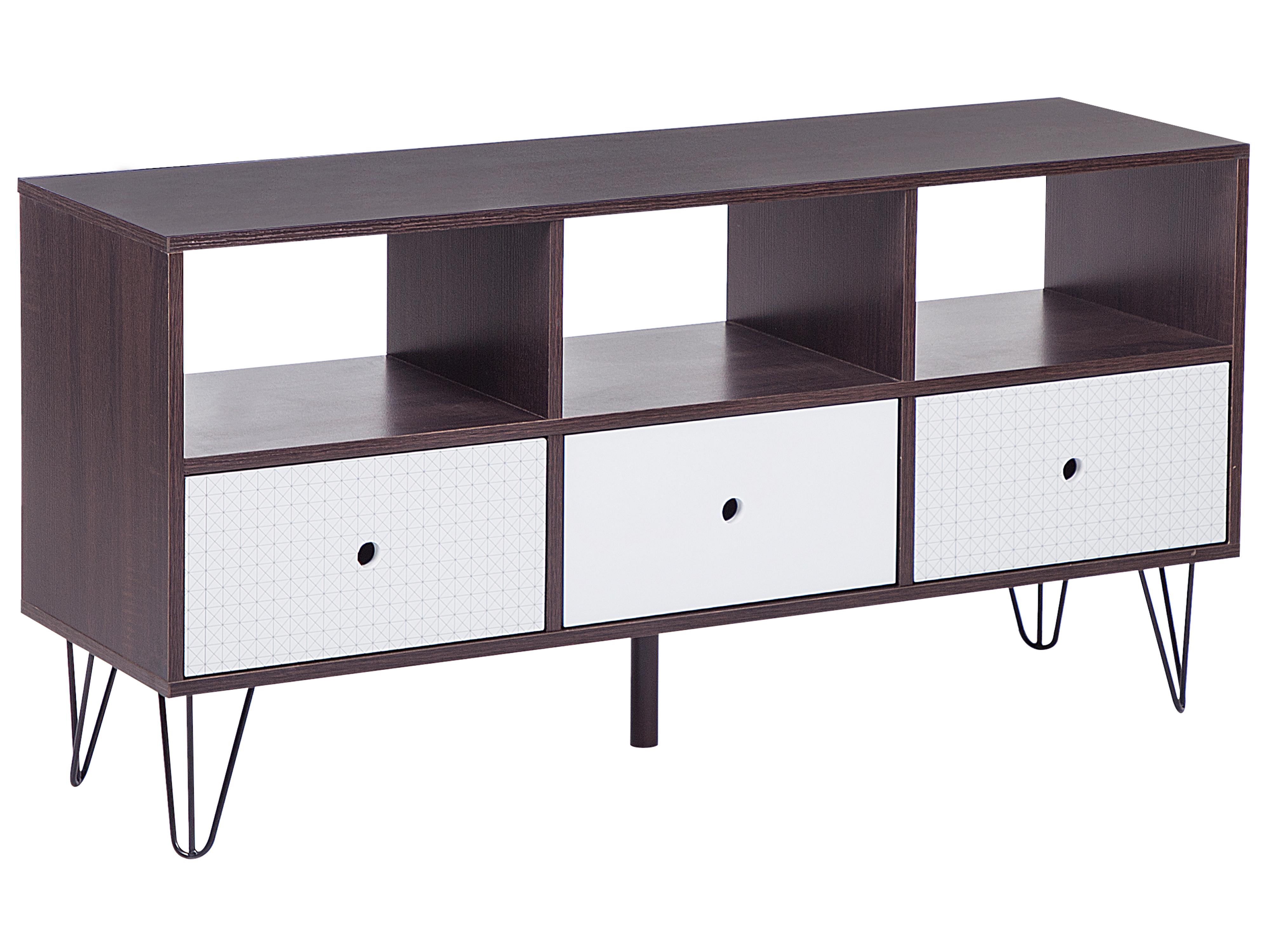 TV Stand FOSTON Brown/ White