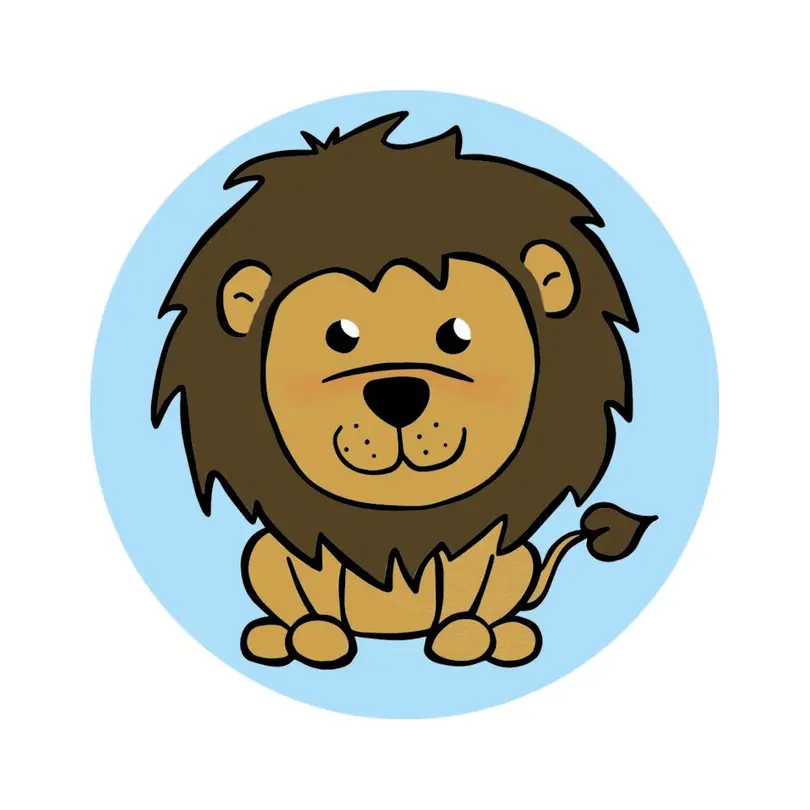 Sticker 500er-Set Löwe