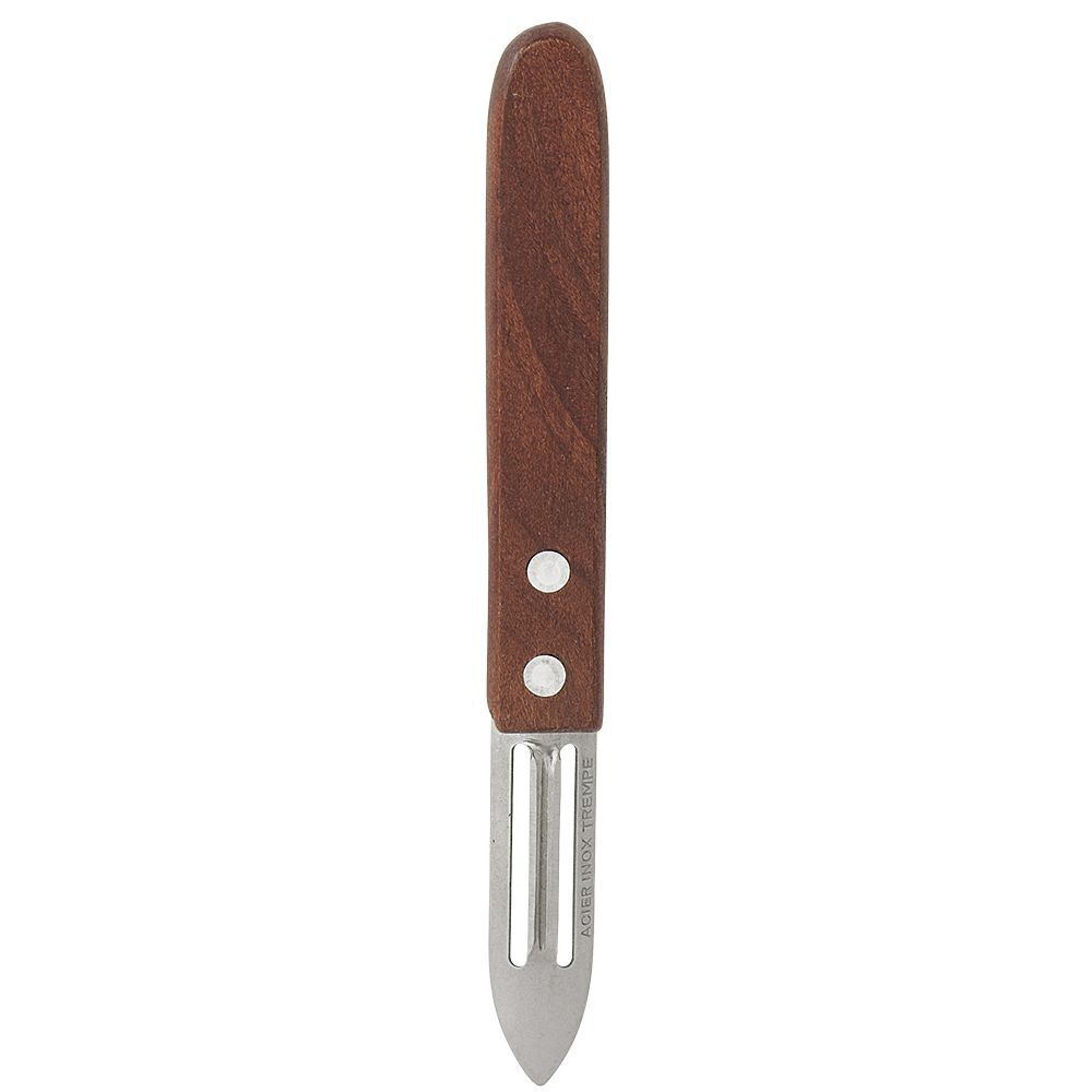 éplucheur inox manche ergonomique en bois