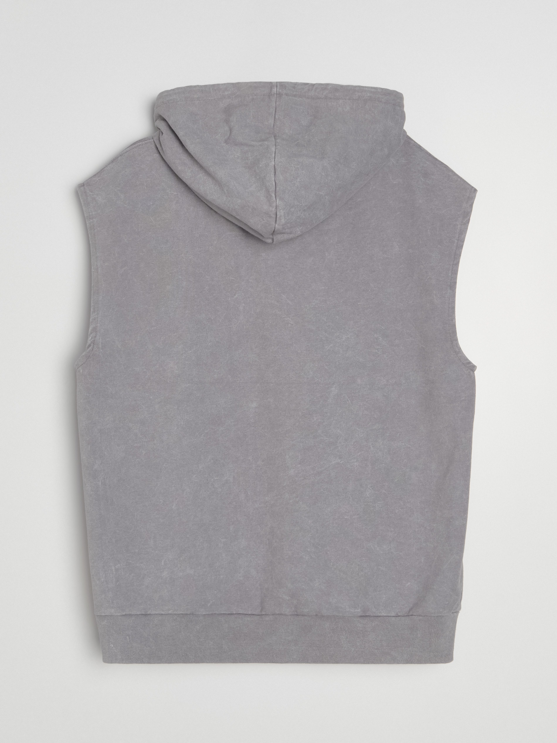 Bluza z kapturem bez rękawów z dzianiny terry