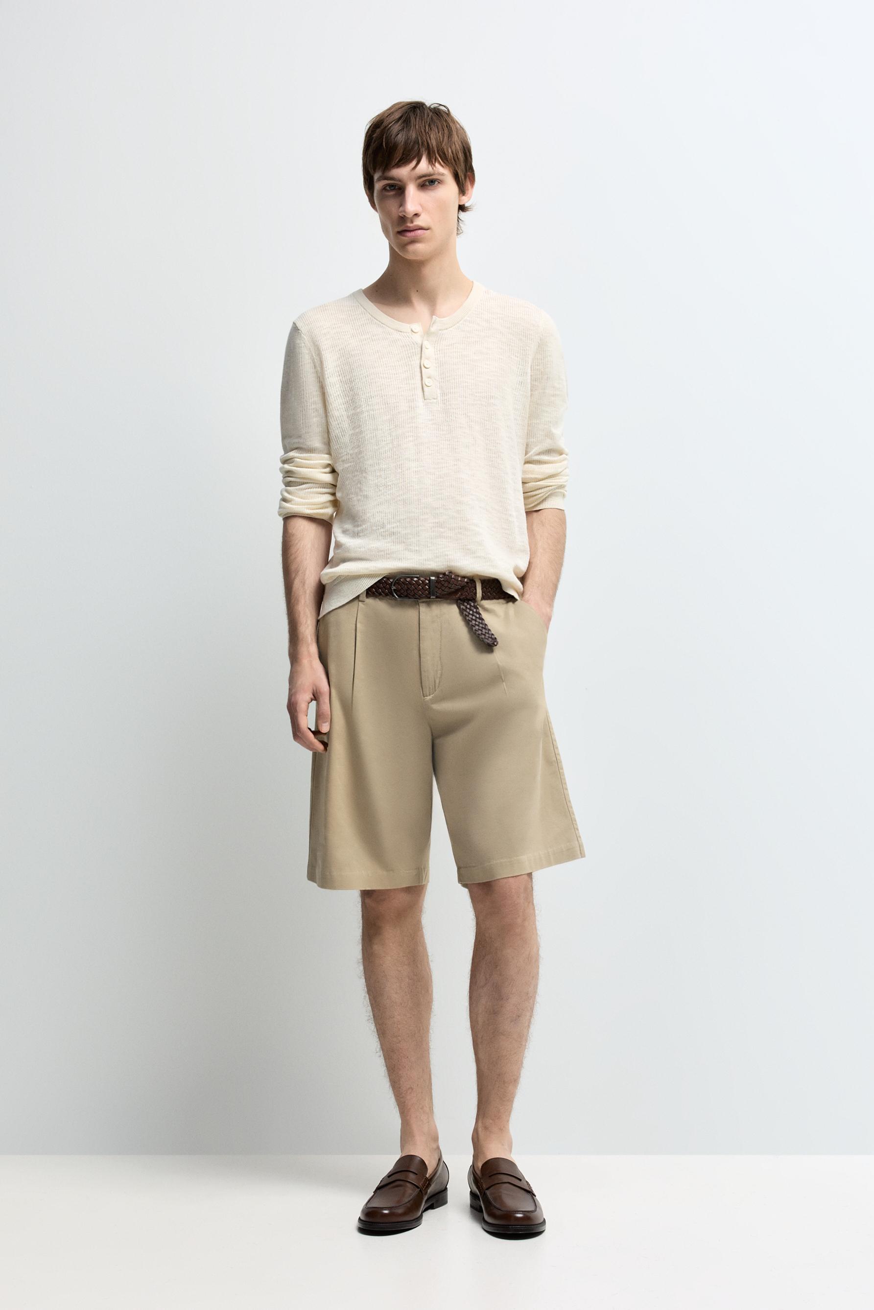 Bermuda chino pinzas