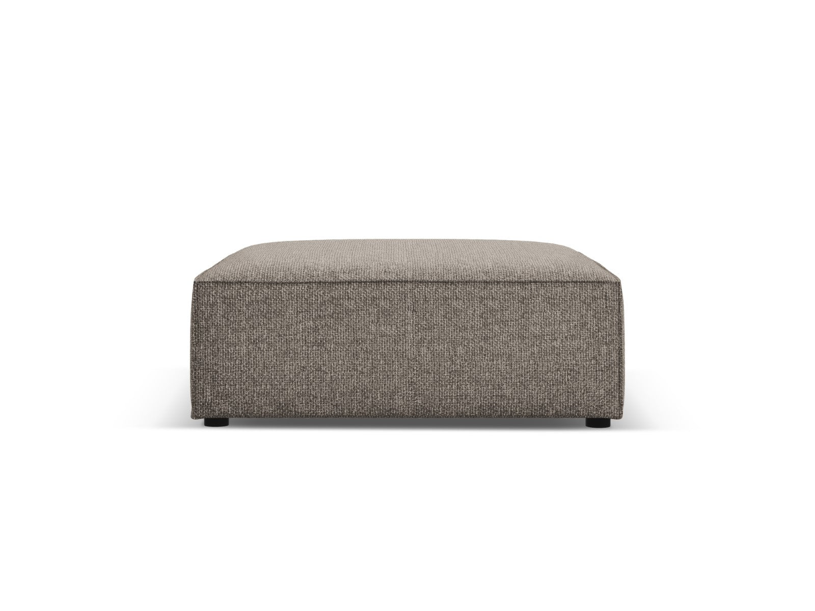 Cosmopolitan Design Poef Arendal chenille, grijs - 80x102x40cm