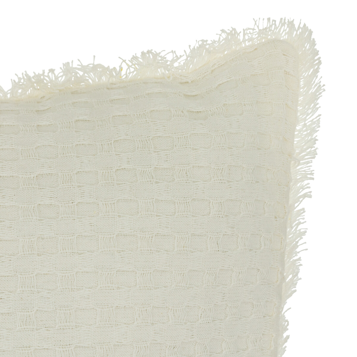 "Widdy" honeycomb cushion Ivory white, 45x45 cm