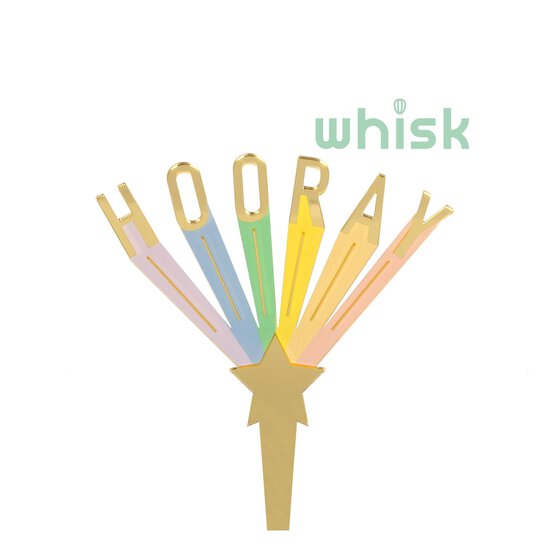 Whisk Hooray Cake Topper