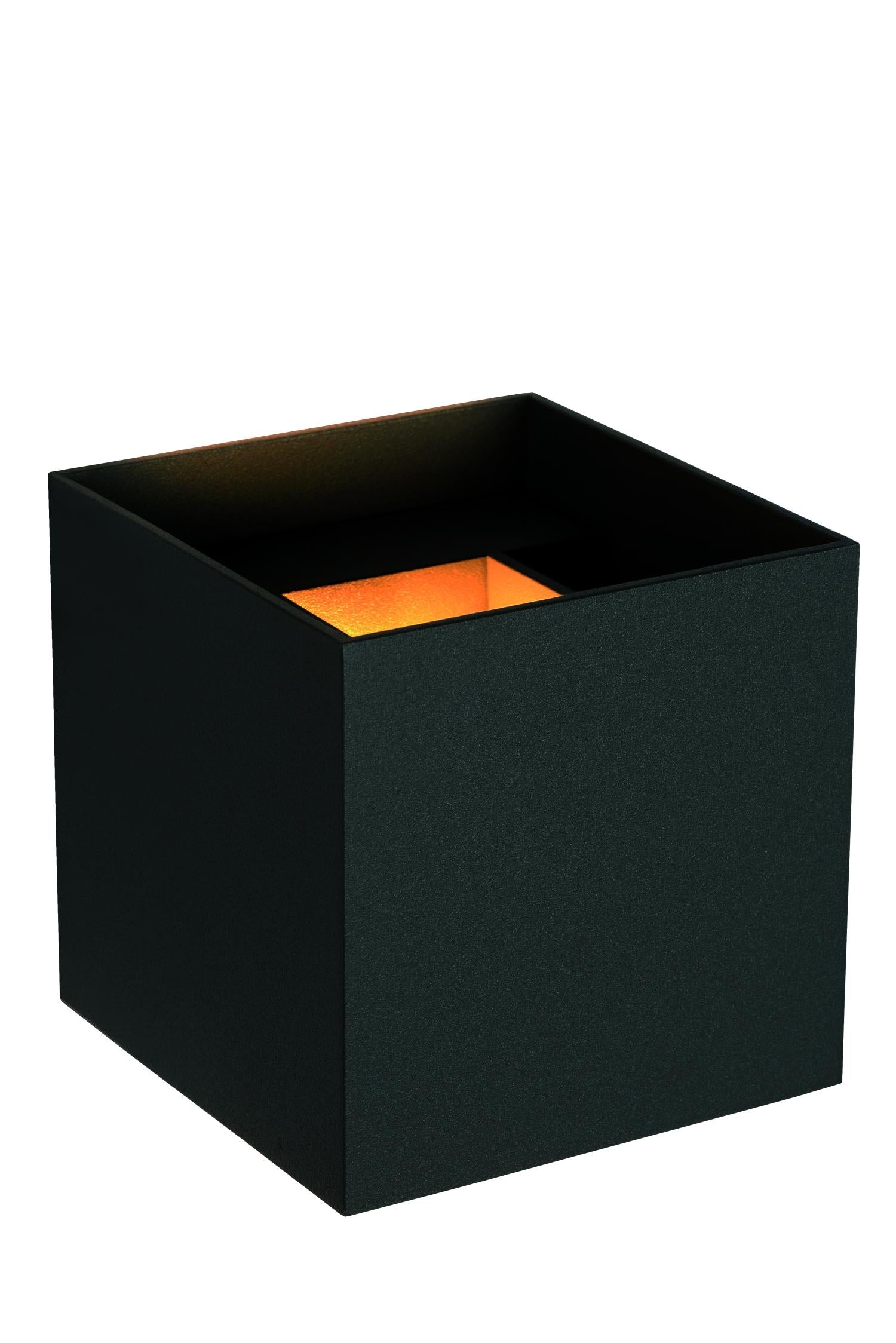 Lucide wandspot badkamer AXI - 2xGeïntegreerde LED - Zwart
