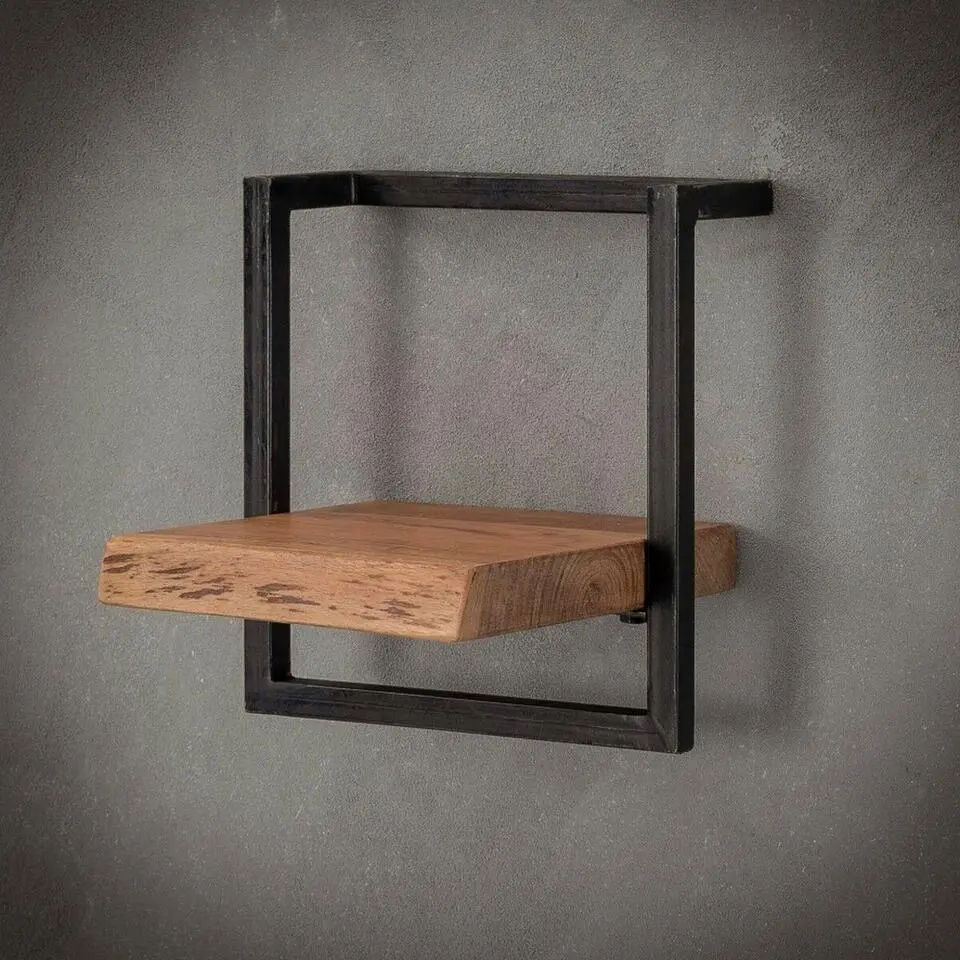 Fraaai - Woody metaal wandplank 30 cm