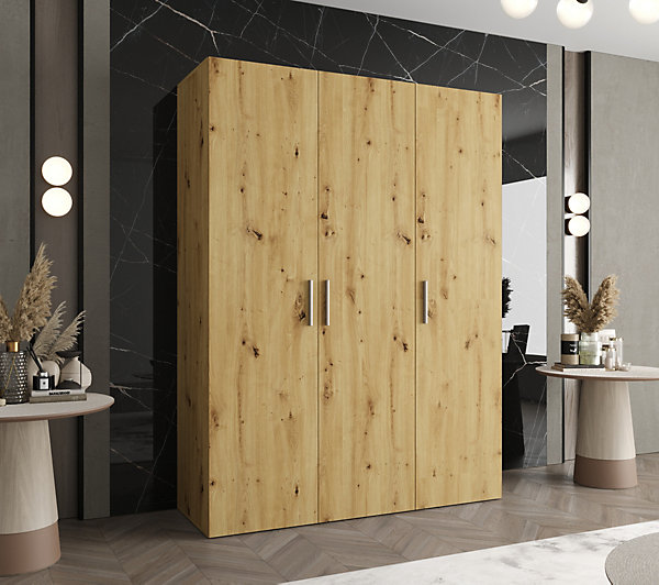 Armoire Bari 1 a portes battantes H. 202 x L.150 x P. 52, 3 portes