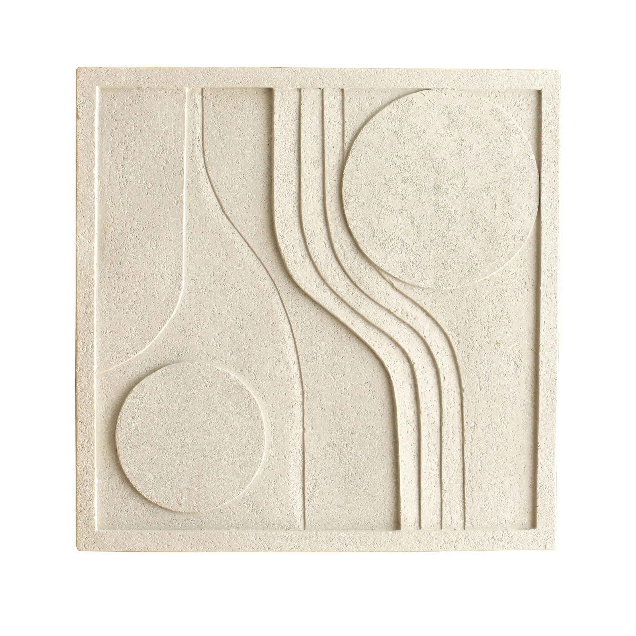 ORGANICO - Plaque décorative en résine gris