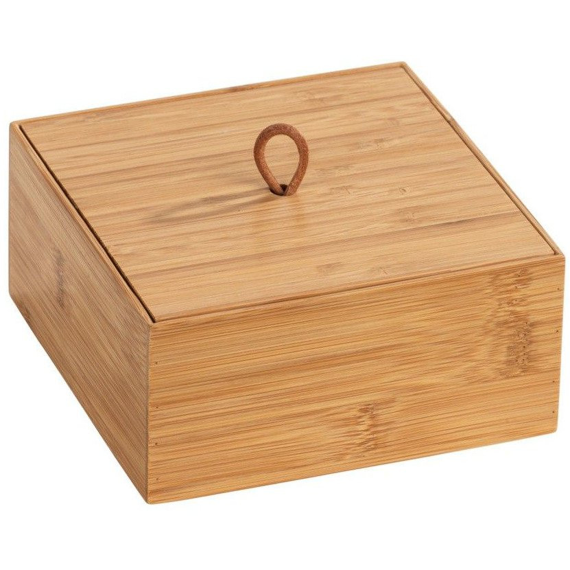 Organizer łazienkowy TERRA, bambus, 15 x 15 cm, WENKO