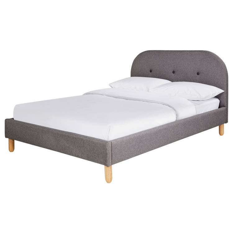 Habitat Elin Double Fabric Bed Frame - Grey