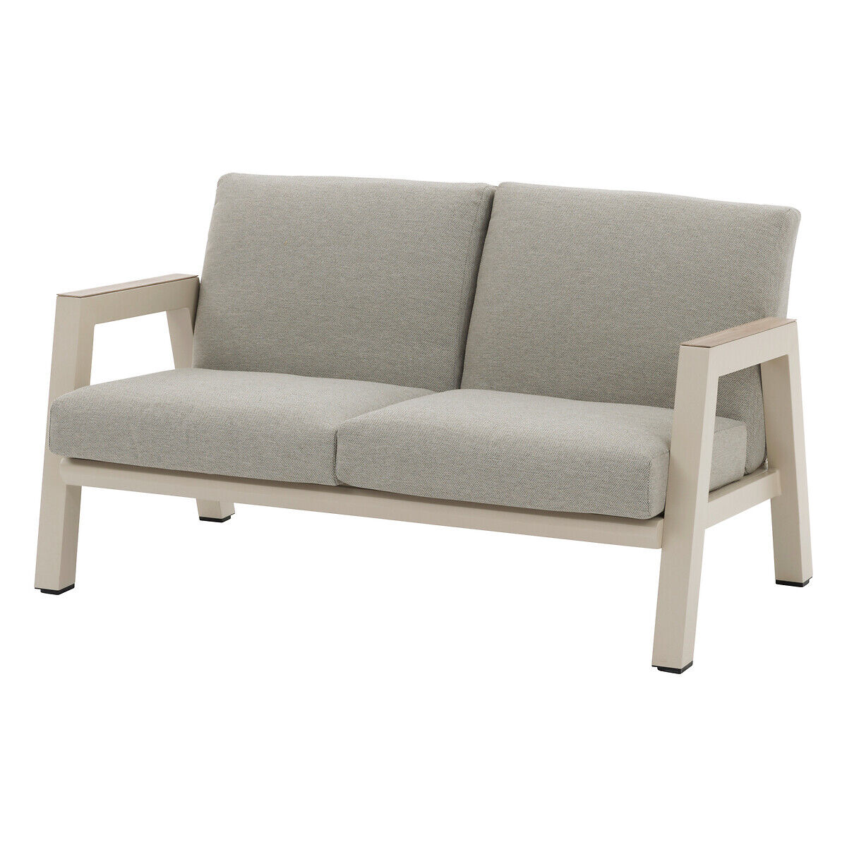 Sofá AXIOME cru e cinza em alumínio