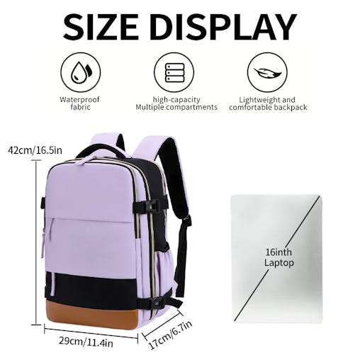 NNEOBA Versatile Travel Luggage & School Backpack