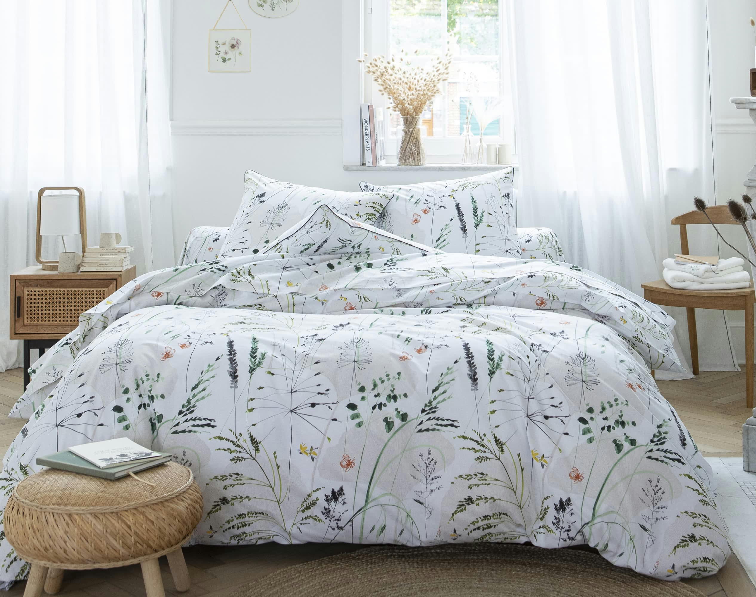 FRAICHEUR - Taie d'oreiller 63x63 en coton multicolore