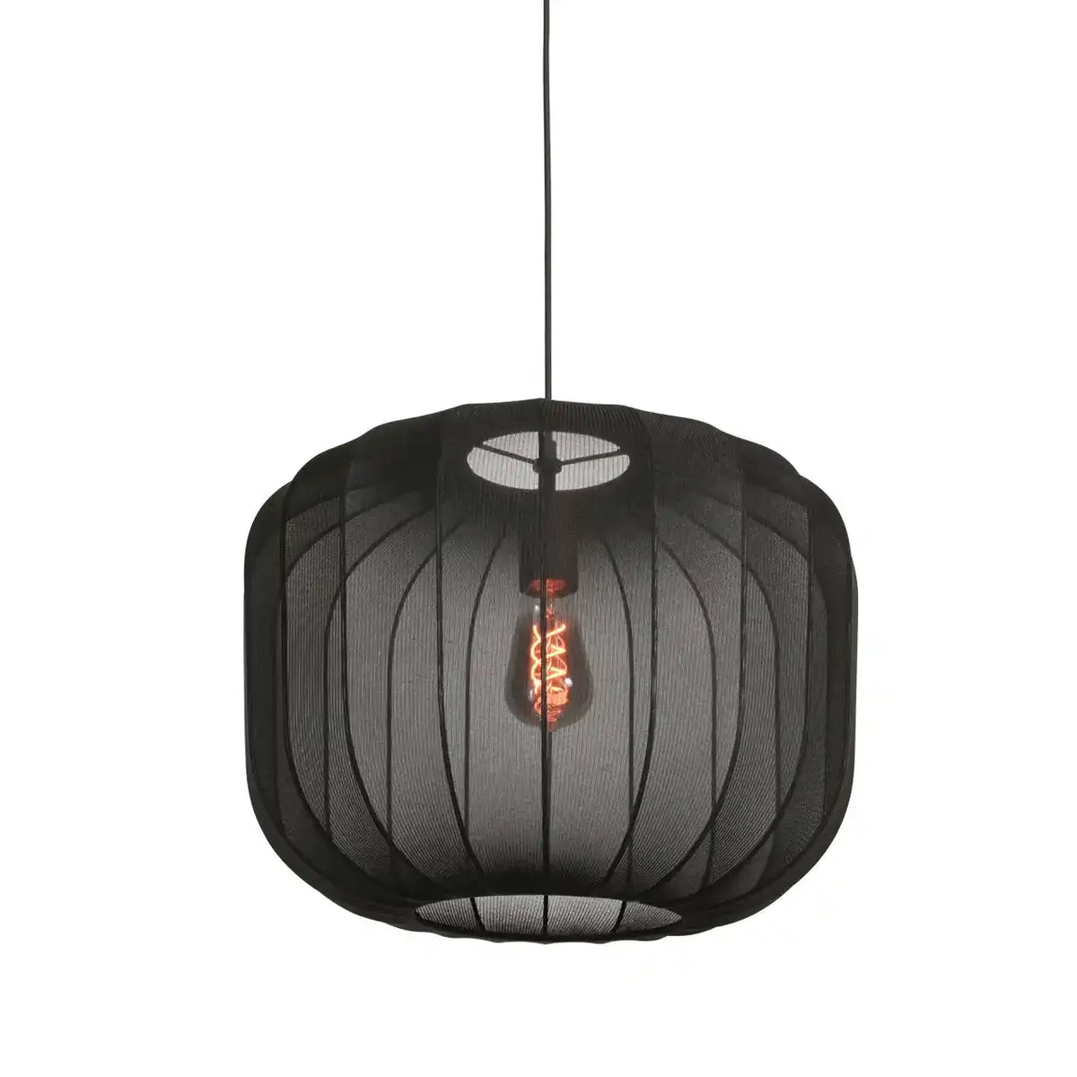 Anne Light & home hanglamp Sable - 1 lichts - 45 x 150  cm - zwart