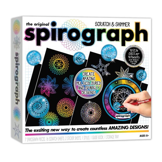 Scratch and Shimmer Spirograph