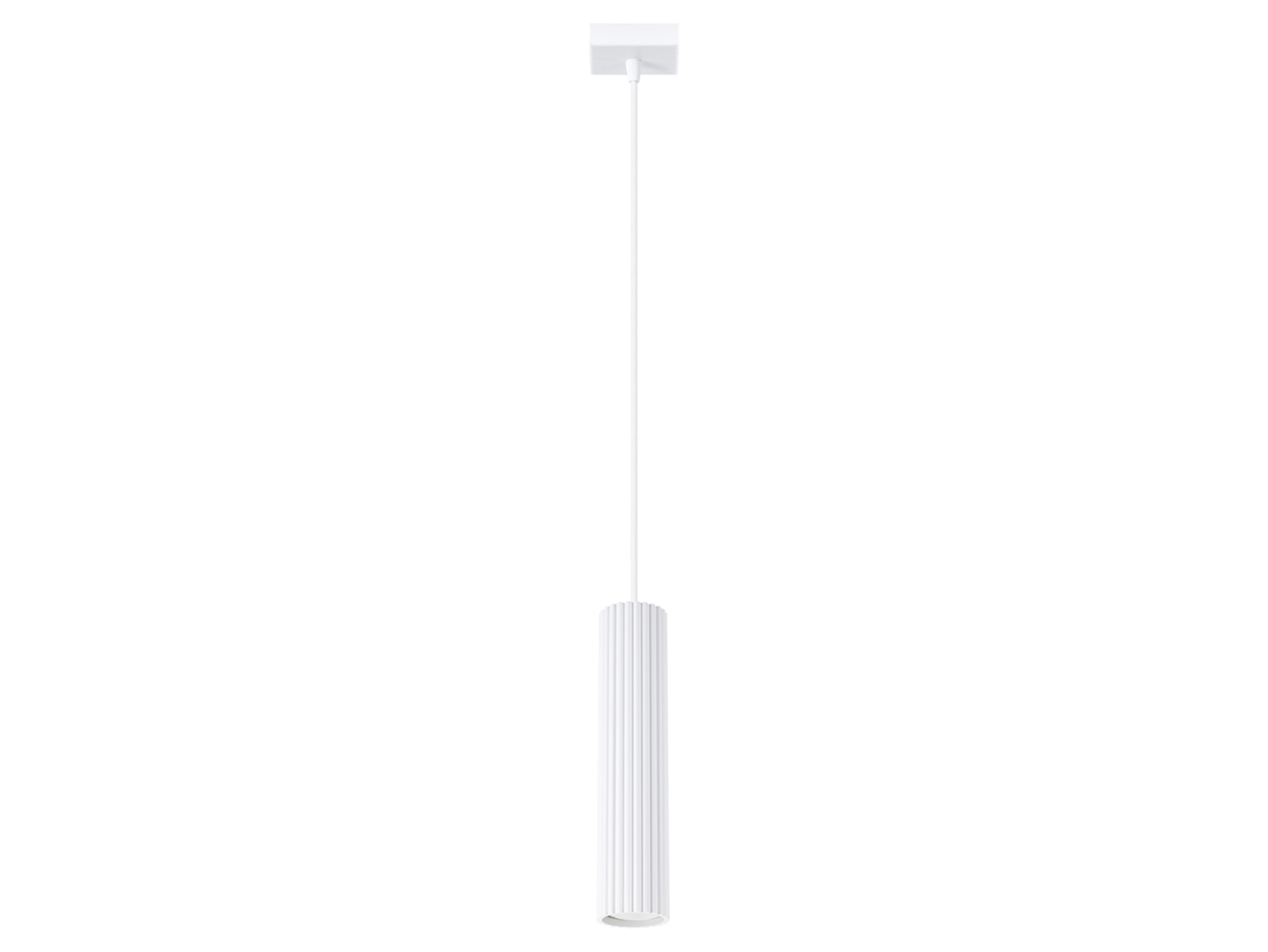 Lampa wisząca Karbon aluminiowa biała