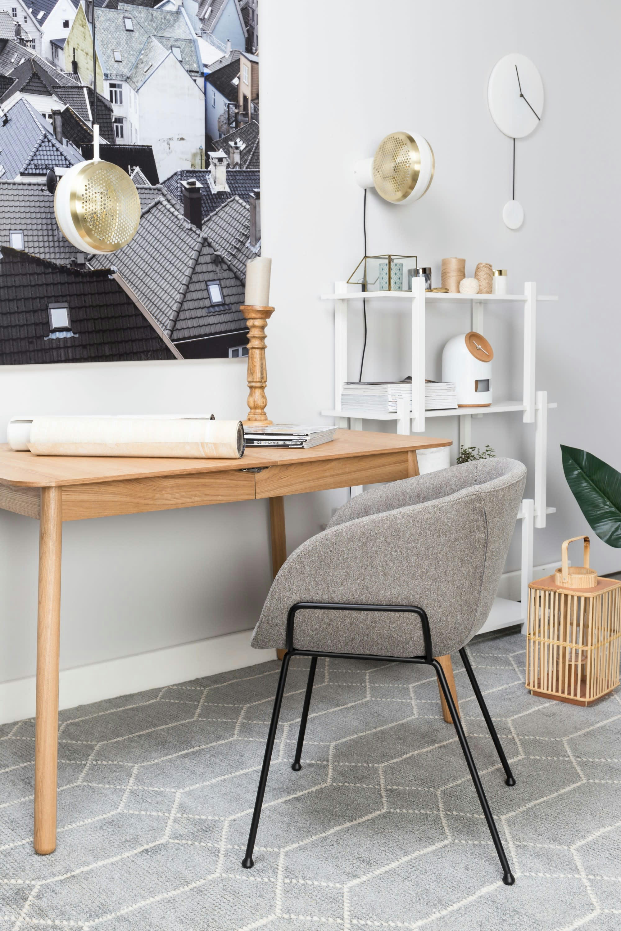FLEXBACK - Fauteuil en tissu gris