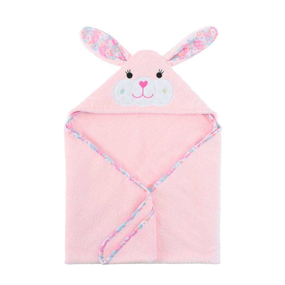 ZOOCCHINI Baby Snow Terry Hooded Bath Towel - Beatrice the Bunny