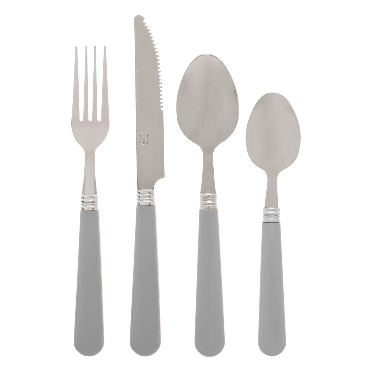 Faqueiro de 24 peças COLORAMA cinza