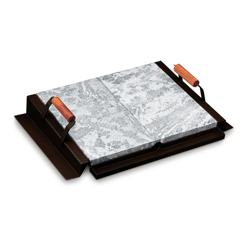 Plaque de cuisson en pierre de lave 79 x 39 cm