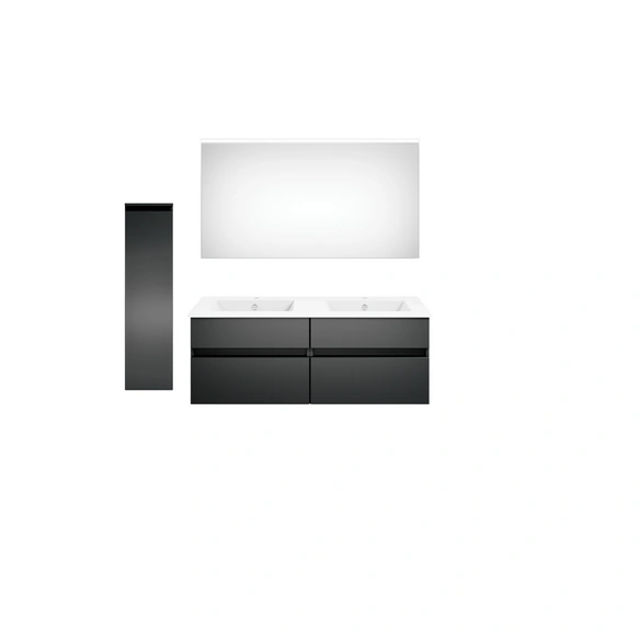 Badmöbel-Set »twenty one«, 5-teilig, Waschbecken BxHxT: 122 x 1,5 x 51 cm, montiert