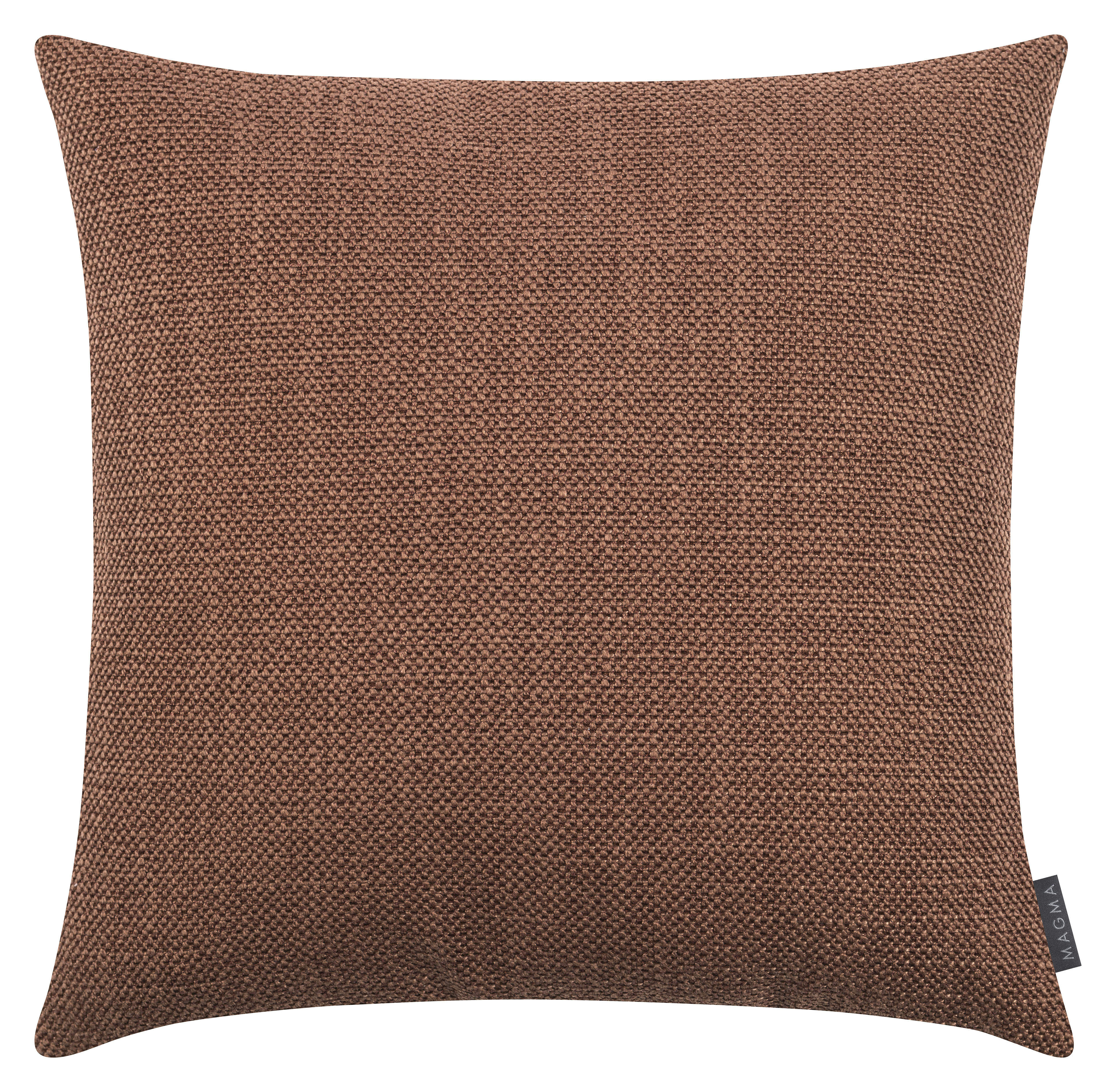 AUSTIN - Housse de coussin jacquard uni brique 60x60
